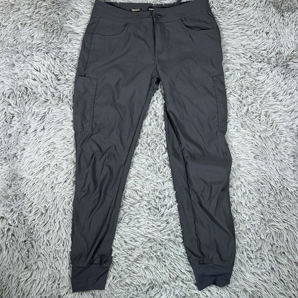 Prana Pants Womens 4 (Fits 28x26) Gray Jogger Halle II Outdoor Hiking Drawstring